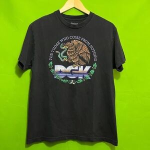 DGK Black Tee with Eagle and Snake Design